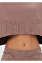 Cool Relax Mink Women's Crop Sports Sweatshirt - 5