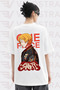 Unisex One Piece Sanji Anime Printed Oversize Crew Neck Cotton Daily Use Combed Cotton T-Shirt - 3