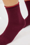 Bamboo Women's Elasticless Burgundy Seamless Socks 3-Pack / Non-Squeezing Socks / Non-Marking - 3