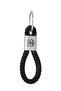 Toyota Compatible Laser Engraved Gift Metal Keychain with Braided Leather Design - Luxury Car Accessory - 4