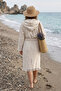 100% Cotton Hooded Peshtemal Bathrobe |   Organic, Oversize Comfortable Fit - 2