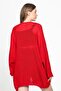 Bat Sleeve Seasonal Cardigan Red - 8