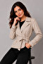 Belted Short Trench Coat B5970 Stone Color - 2