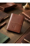 Lyon Model Magnetic Genuine Leather Wallet, Wristlet, and Keychain Set Father's Day Gift - 2