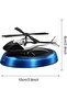 Solar Powered Rotating Auto Aromatherapy Perfume Diffuser, Helicopter Car Air Freshener (Blue) - 2