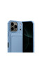 Apple iPhone 17 Pro Compatible Kelvin Silicone with Business Card Holder - Blue - 5