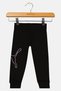 Toddlers Girl Brand Logo Outdoor Sweatpants, Black - 3