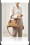 Women's Straw Look Retro Model Daily Minimal Hand and Shoulder Bag - 3