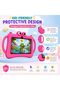P604 Kids Tablet 7 Inch HD, 6GB RAM 256GB ROM, Android 13, 3000mAh Battery, 5G WiFi, Dual Camera, Shockproof Case (Pink) - 6