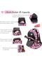 School Backpack for Girls, Teenage Laptop Bags Backpack and Lunch-Bag Set for Girls-Boys School Elementary Bookbags, 3Pcs Primary School Bag Backpack with Lunch Kit - 5