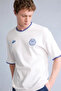Cotton Boxy Fit Crew Neck Slogan Printed Short Sleeve T-Shirt H7480Ax26Hs - 3