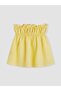 Lcw Vision Yellow Strapless Collar Ruffled 100% Linen Blouse - 7