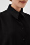 Women's Buttoned Black Hijab Suit - 4