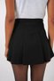 Women's Turtleneck Black Shorts Skirt with Belt - 6