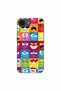 Case compatible with Apple iPhone 16e Silicone Gel Tpu Pattern Funny Faces