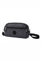 Small Size Waterproof Crinkle Fabric Phone and Messenger Bag Black/White - 2