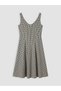 Alita city: u-neck plaid dress with a cinched waist – stand out from the crowd. - 6