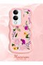 Vivo Y19 Compatible Case Camera Protector Pink Silicone Couple Phone Case Floral Pattern - 2