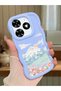 Tecno Spark 20 Compatible Case Camera Protective Blue Silicone Couple Phone Case Landscape Pattern