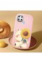 Realme C21Y Compatible Case Camera Protector Pink Silicone Couple Phone Case Cat Pattern - 2