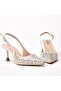 Sutton Women's Evening Dress Stone-Studded Stiletto Shoes - 3