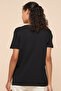 Embellished T-Shirt with Crew Neck and Short Sleeves - 6