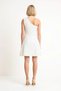 Women's Asymmetrical Collar One Shoulder Sleeveless Mini Dress with Open Waist A-Line Cutout Stretchy Woven Casual - 5