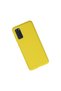 Samsung Galaxy S20 Compatible Case Nano Velvet Silicone - Yellow - 2