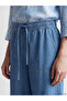 Blue Elastic Waist Women's Jean Shorts - 6