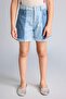 100% Cotton Folded Hem Blue Jean Shorts for Girls H9050A826Sm - 4
