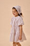 Bandana Striped Dress Red - 8