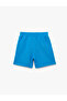 Cotton Blend Printed Shorts with Elastic Waistband - 4