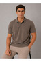 Lyocell Rayon Fabric Blended Polo Collar T-Shirt