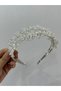 2-Piece Looking Crown with Handmade Pearls and Crystal Stones - Bridal Crown - Maternity Crown - Evening Dress Crown - 2