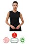 Naeema Cotton Women's 3-Pack Sleeveless Undershirt - 95% Cotton Premium Tank Top (White, Black, Nude)