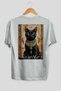 For the Love of Cats 74 Cat Printed White Oversize T-Shirt 100% Cotton Unisex Cat Lover Premium Design