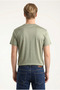Men's Green Regular Modal Fabric Silky Textured Crew Neck T-Shirt - 3