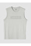 Original Oval Collar Printed Men's Sleeveless T-Shirt - 4