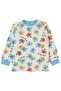 Puzzle Printed Pajama Set for 2-5 Years Old - Blue - 4