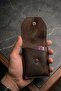 Purefold Crazy Brown Genuine Leather Card Holder Wallet - 3