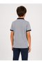 Atabay 11006-26 Boys' Gray Polo Collar Cotton Short Sleeve School and Daily Wear T-Shirt - 8