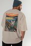 For the Love of Cats 25 Cats Printed Beige Oversize T-Shirt 100% Cotton Unisex Cat Lover Premium Design - 7