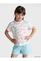 Esvab • Modern & Distinctive Zero Roba Collar Printed Girls' 2-Piece T-Shirt - 4