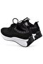 Comfortable Lace-Up Walking Shoes Black Women's Sneaker - 5