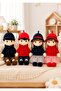 Streetwear Style Plush Girl Doll 85cm Soft Stuffed Toy with Cap & Jacket Outfit – Red & Black - 2