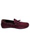 Burgundy Suede Large Size Shoes - 3