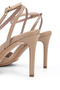 Women's Genuine Leather Beige Heeled Shoes - 5