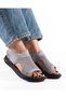 Sandale dama Gri din material textil EOIU - 5