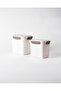 Granada 2-Piece Deep Rectangular Storage Container - Soft Ecru - 4500+2700 ml