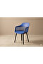 Angela Plastic Chairs for Home Office and Patio Furniture with strong plastic Polypropylene Frame black 1pcs - 5